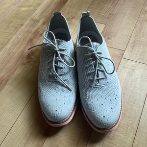 Cole Haan Women's Original Grand Stitchlite Wing Oxford Grey Pink 10B